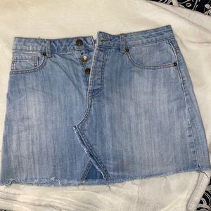 Denim Mini Skirt